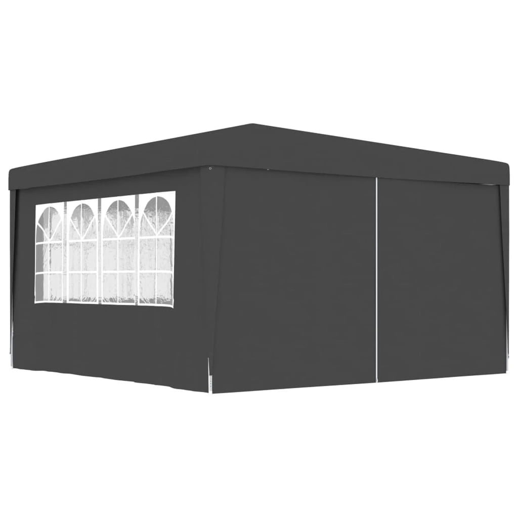Professional Party Tent with Side Walls 13.1'x13.1' Anthracite Q7623