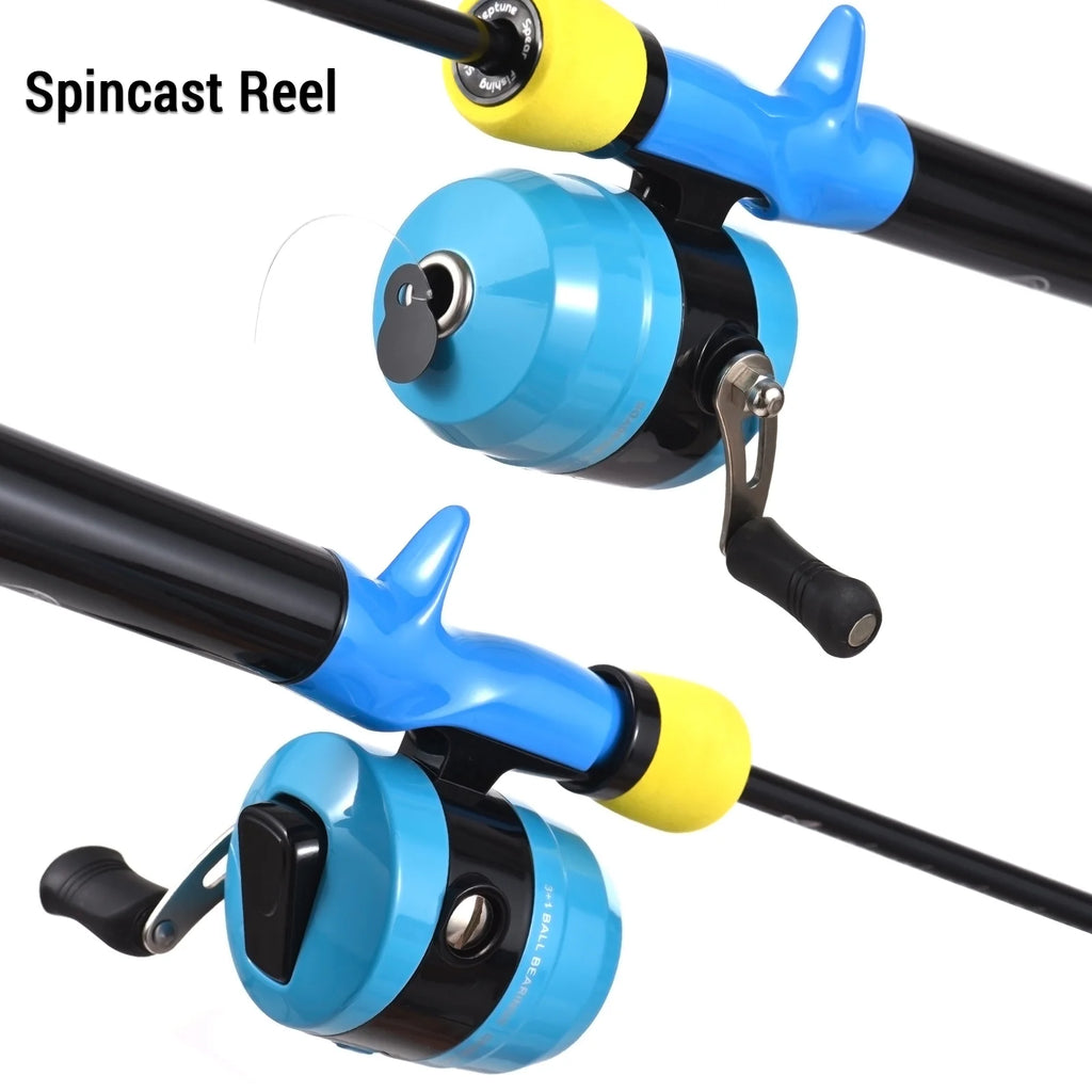 Fishing Pole and Reel Set with Tackle Box Q798