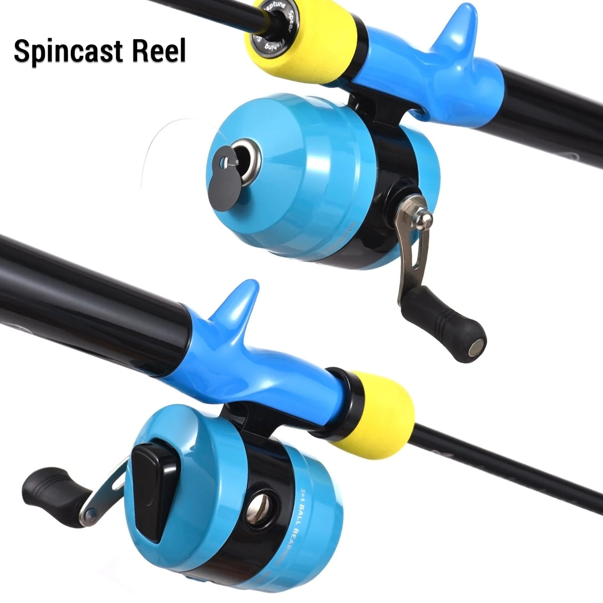 Fishing Pole and Reel Set with Tackle Box Q798