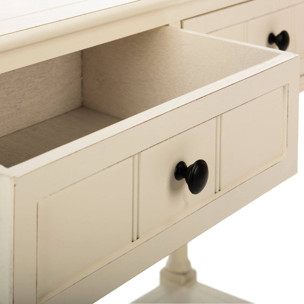 2 Drawer Distressed Cream Console S33203