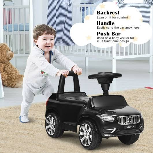 Black Ride on Push Car Toddlers Walker F436605