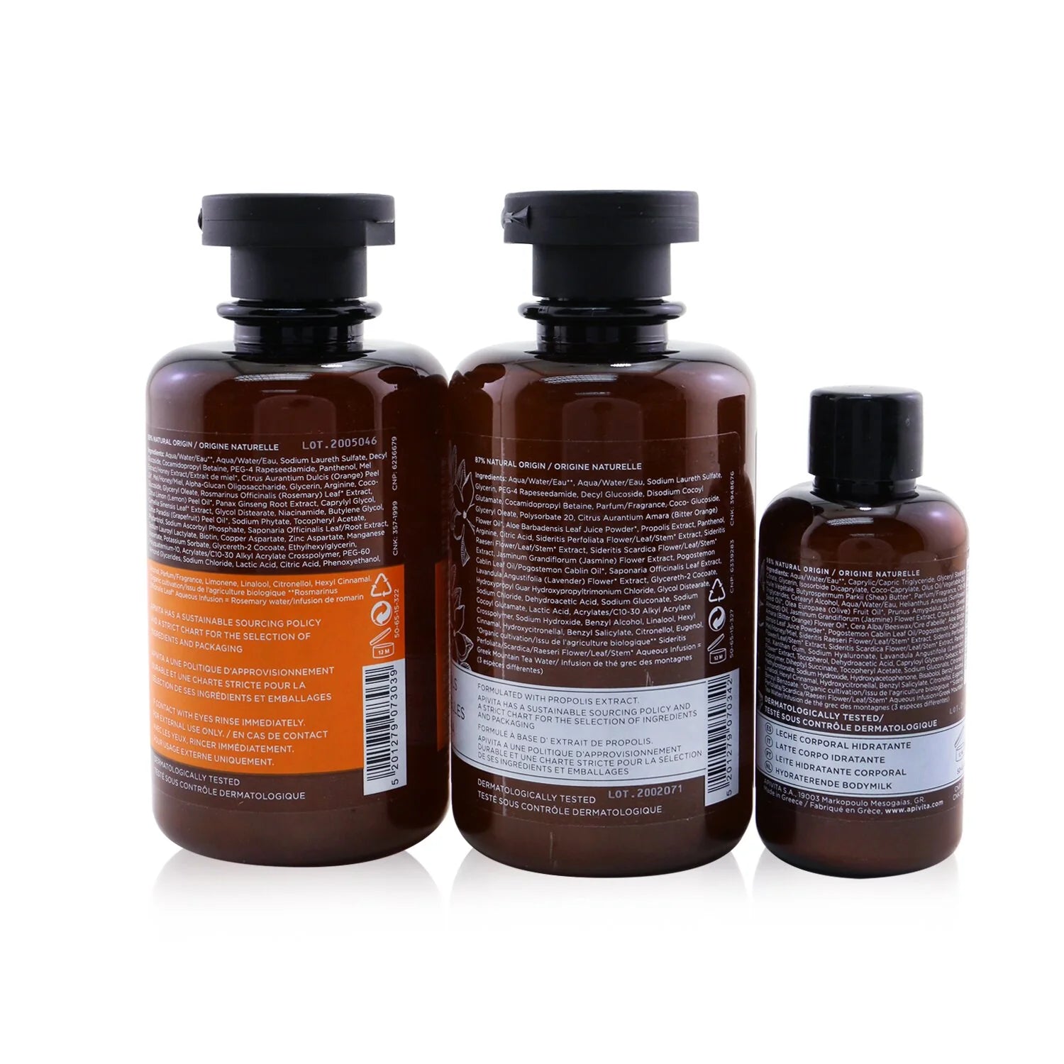 Holly Jolly Treats Set: Shampoo 250ml + Shower Gel 250ml + Body Milk 75ml, 3pcs W899213