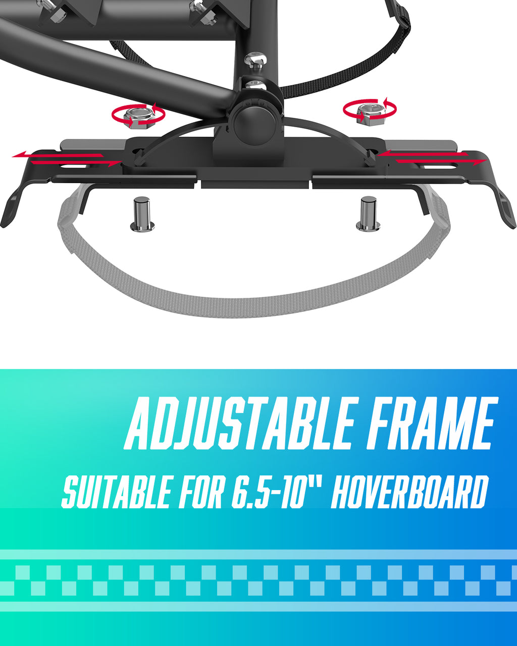Black Hoverboard Seat Attachment M2428