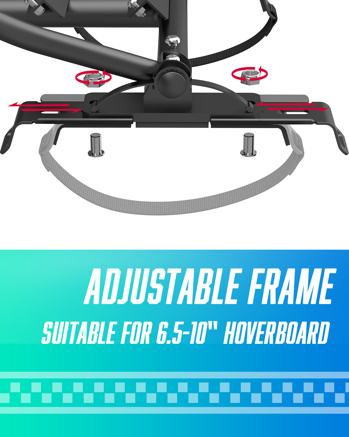 Black Hoverboard Seat Attachment M2428