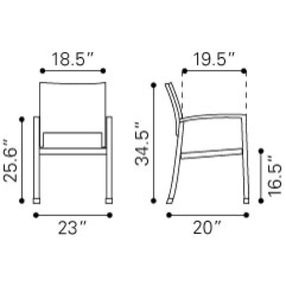 Espresso Dining Chair (Set of 2) A294560