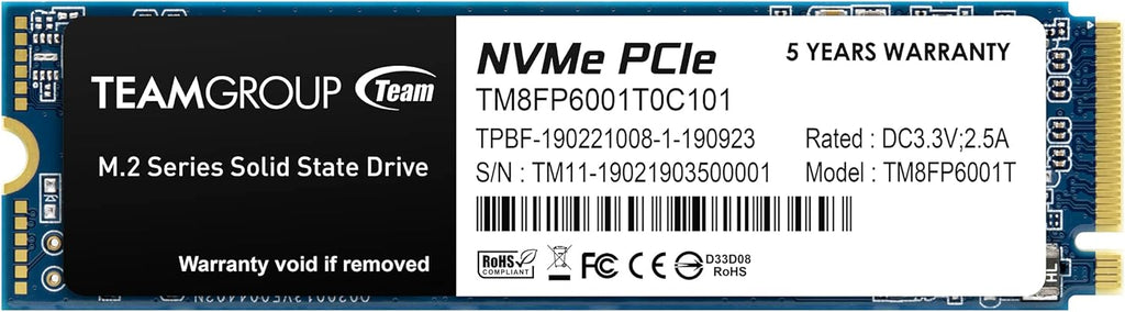 8TB NVMe PCIe Gen3x4 M.2 2280 Internal SSD U3694