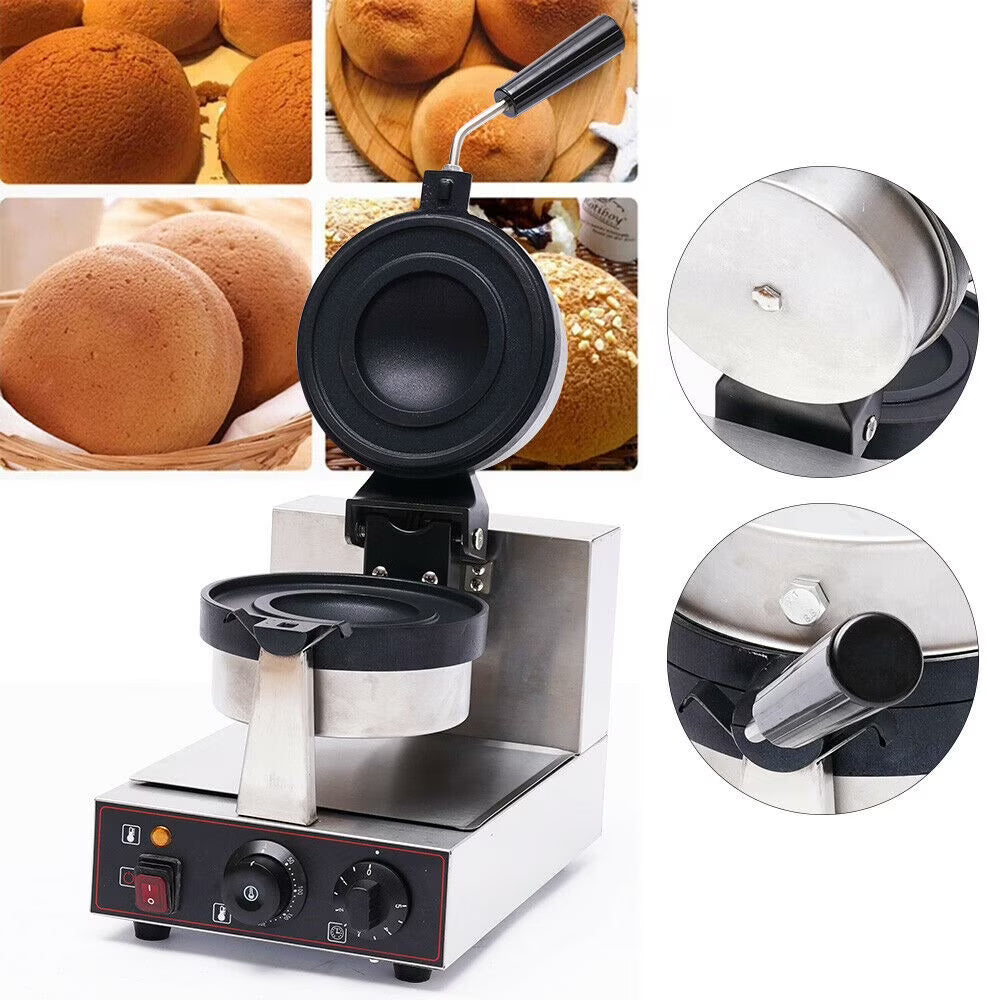 Electric Burger Waffle Maker Machine Panini Hamburger Press A583