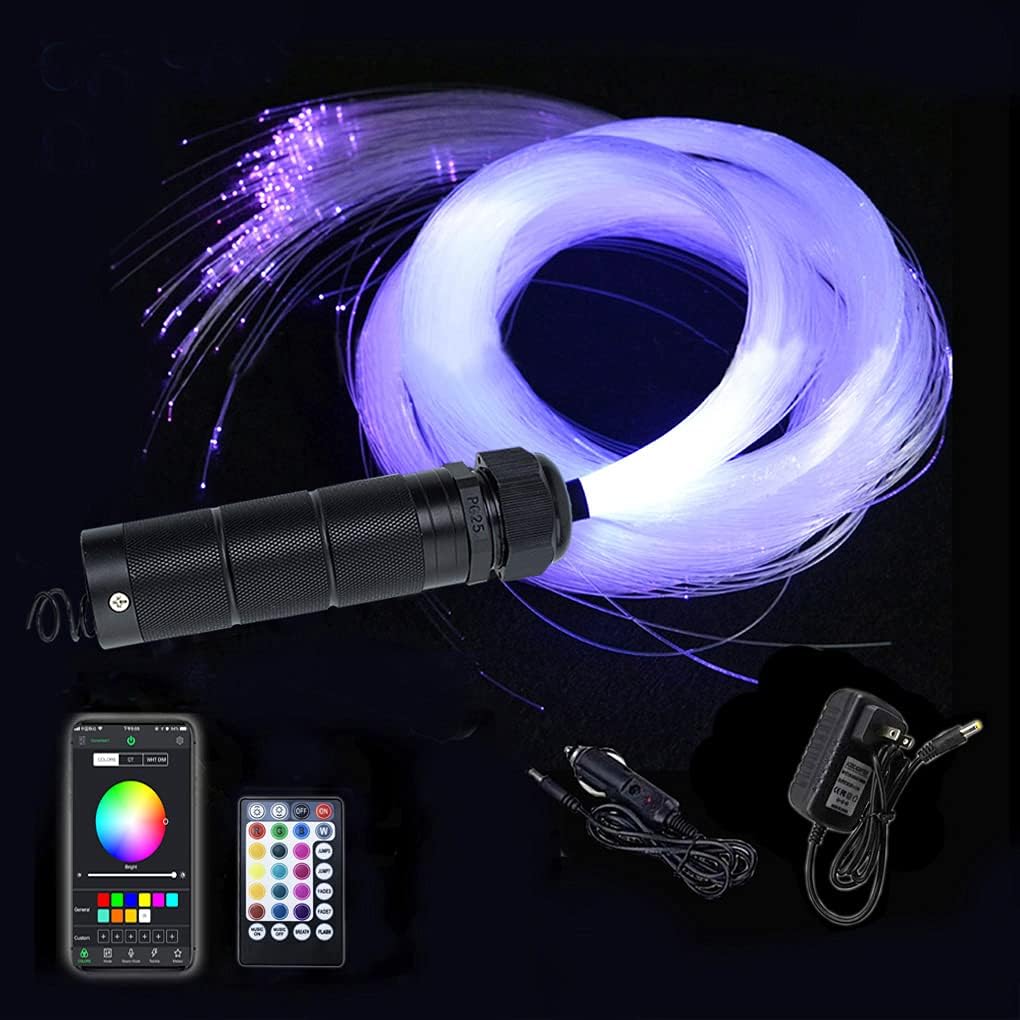 Car Use Bluetooth LED Fiber Optic Lights Star Ceiling Light Kit 430pcs 9.8ft Fiber Cable U527
