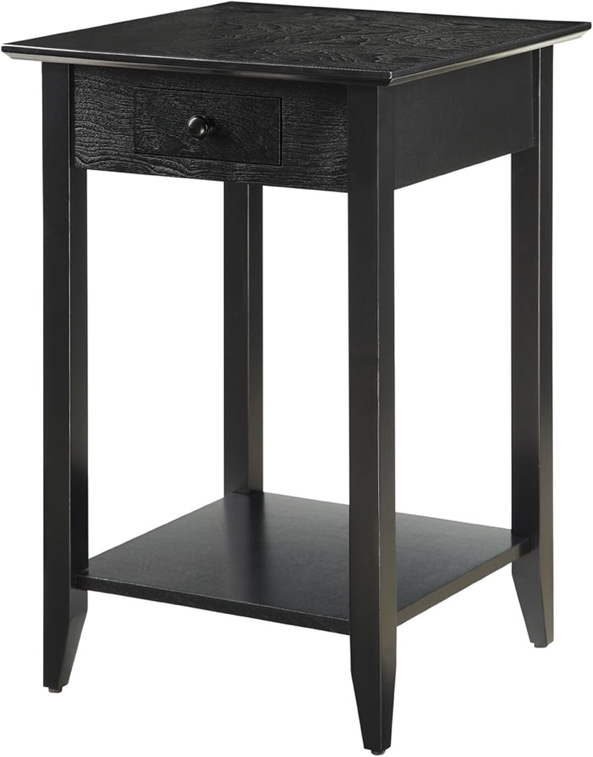 Cherry End Table with Drawer and Shelf F795568