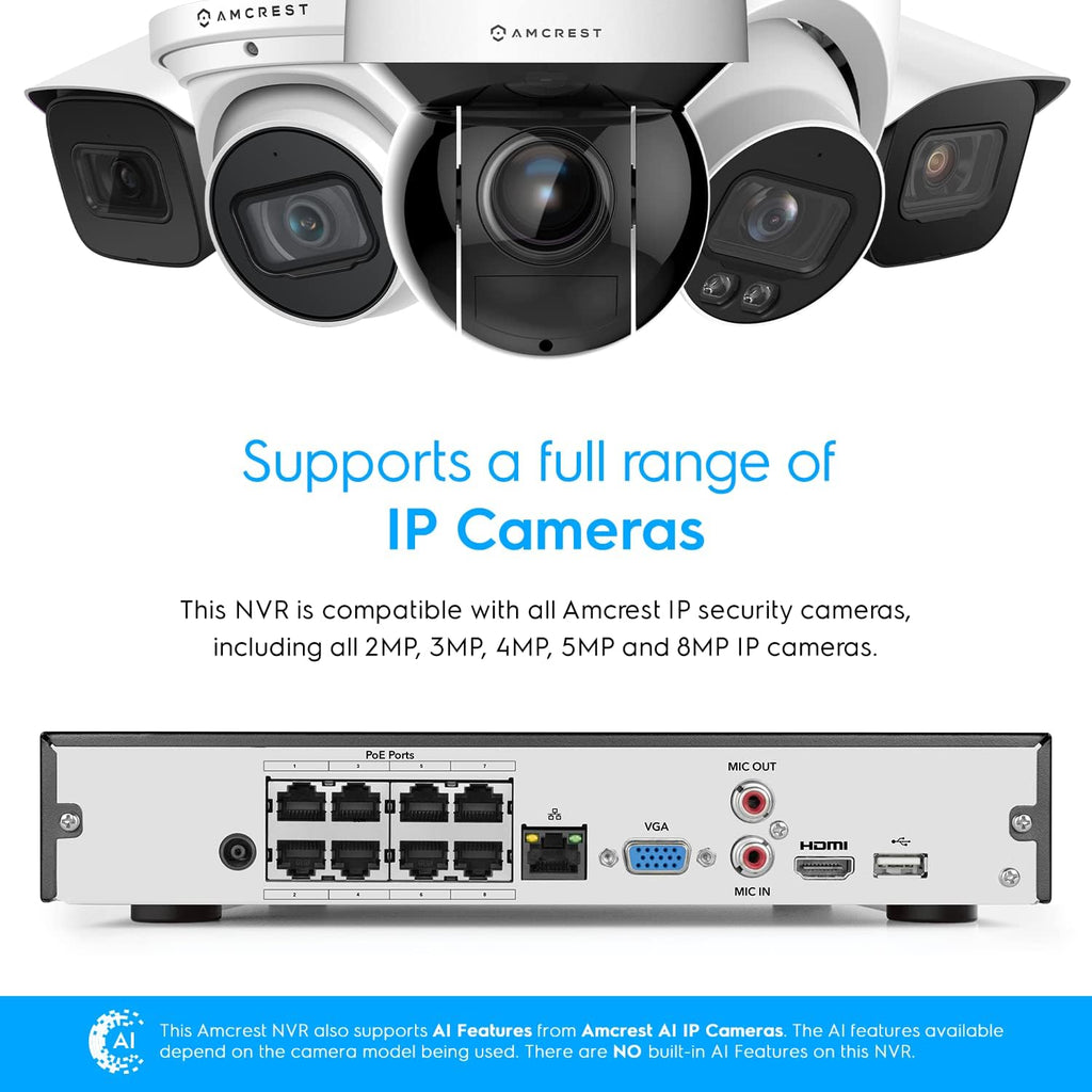 4K 8CH POE Network Video Recorder I19488