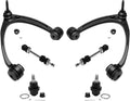 6pc Upper Control Arms with Ball Joints and Sway Bar Links E36183
