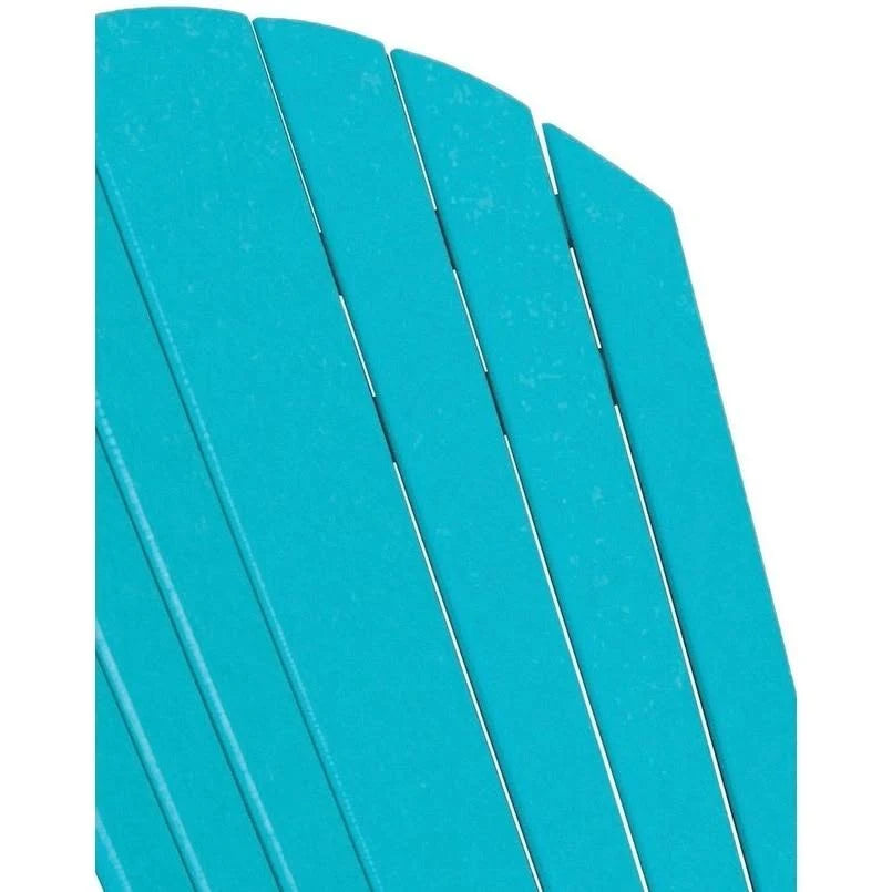 Recycled Plastic Adirondack Chair with Ottoman J3653