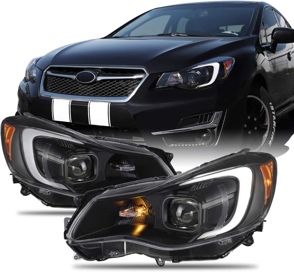 Black Housing LED Projector Headlights W131370