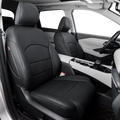 Black Leatherette Car Seat Covers Full Set K833
