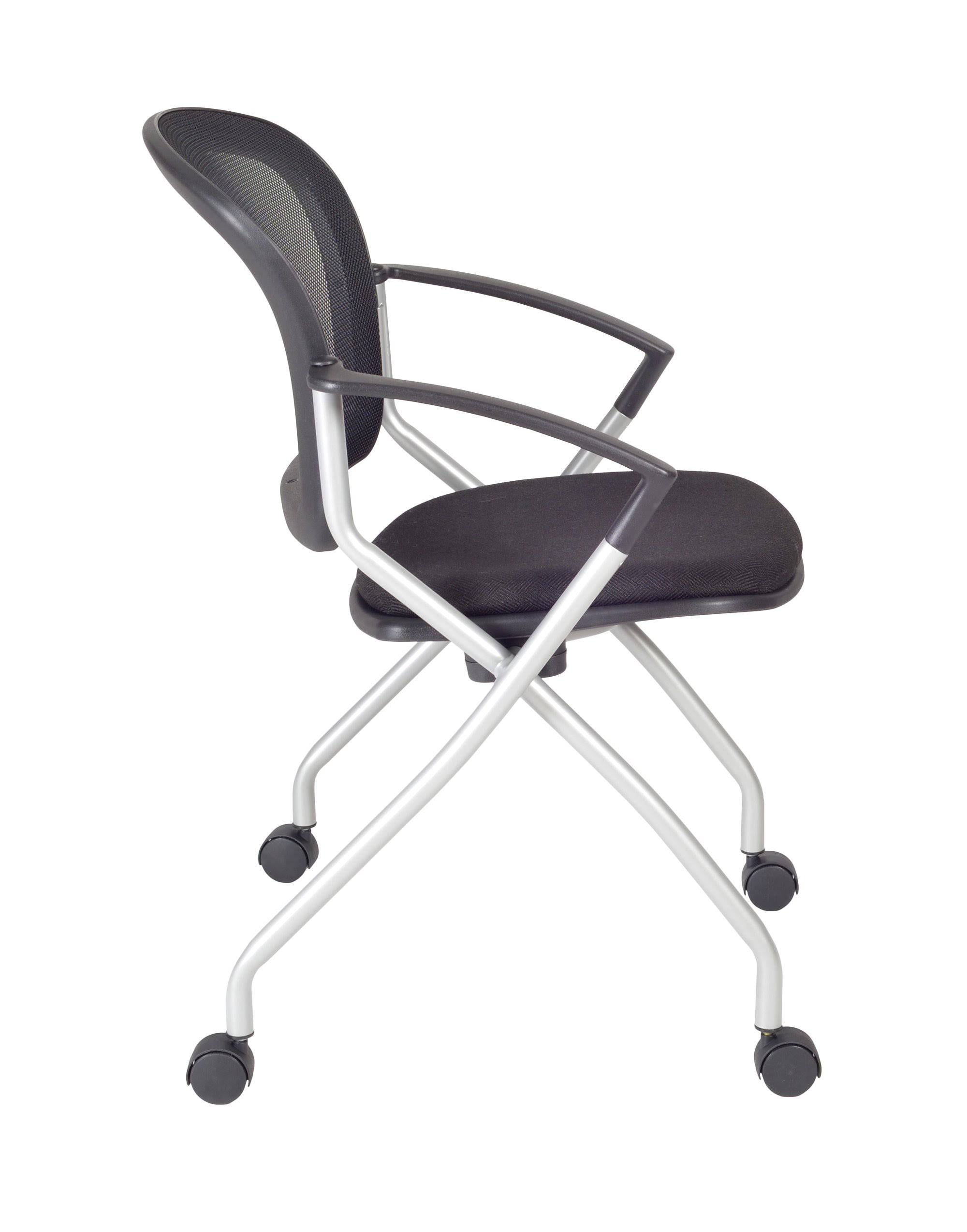 Maple Mobile Training Table with 2 Black Cadence Chairs N22599