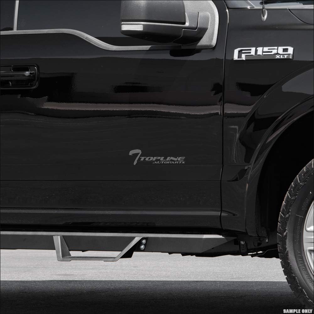 Matte Black Steel Drop Step Side Nerf Bars F139858