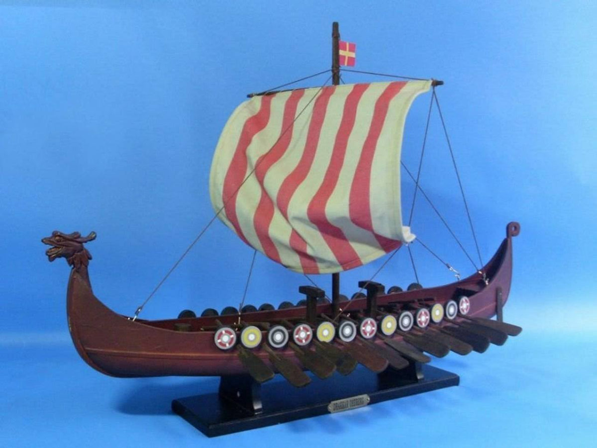 Wooden Viking Drakkar Model Boat A1092