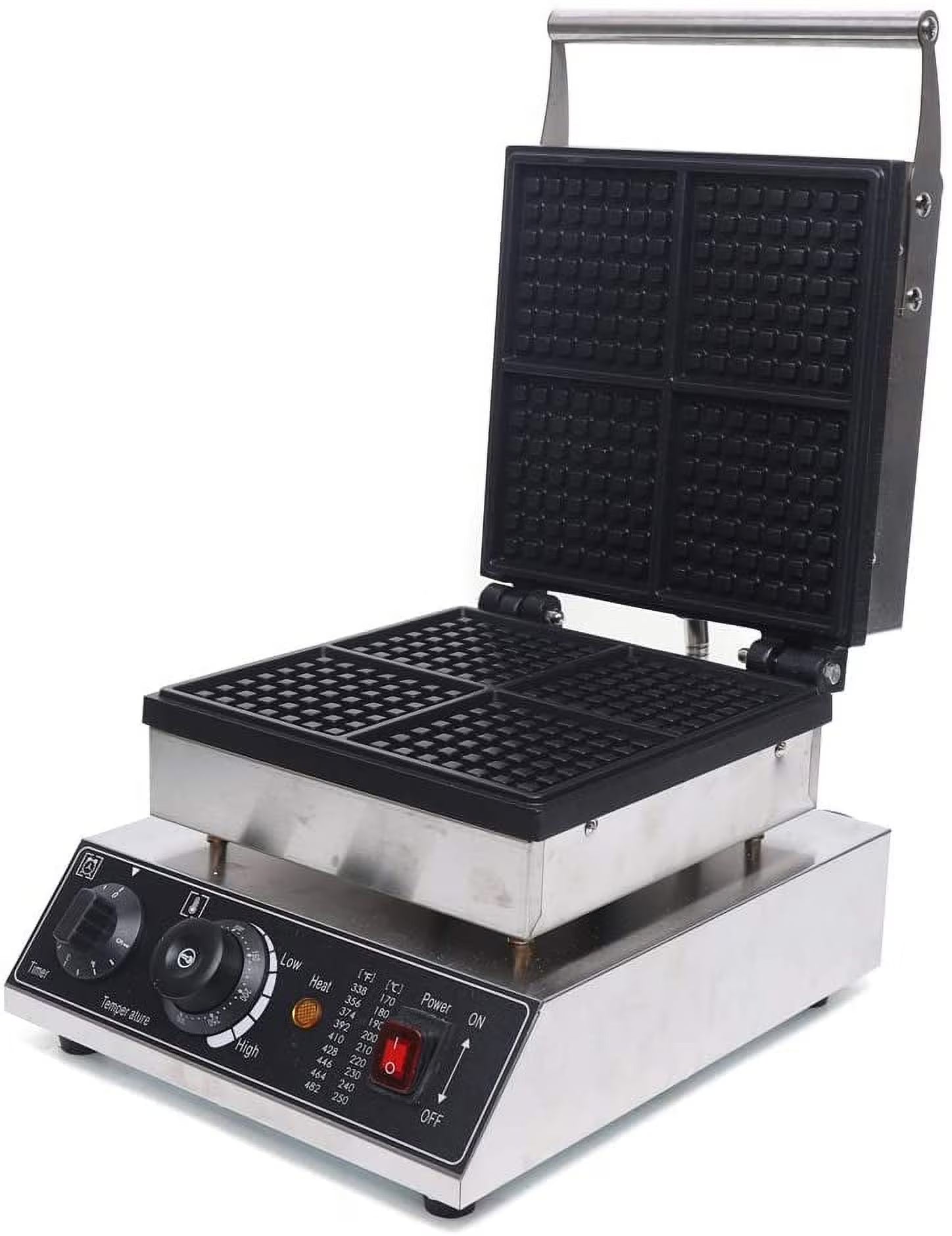 2000W Nonstick 4PCs Commercial Waffle Maker M29643