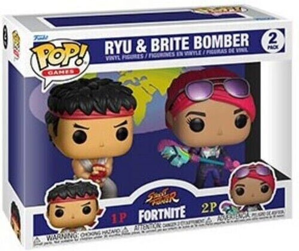 Fortnite 2PK Ryu & Brite Bomber Toy L826186