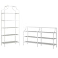 2 Piece Bookcase and Console Table Set in White A964188