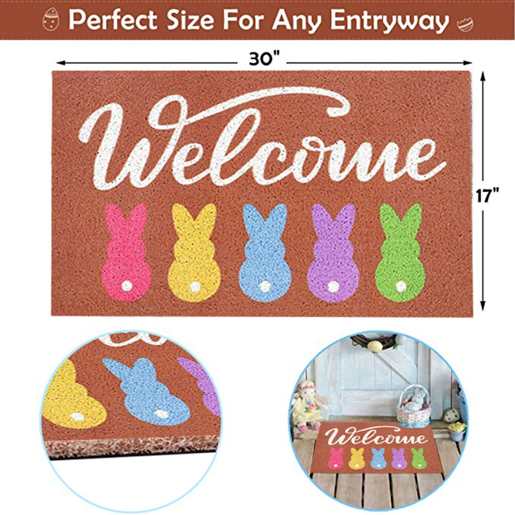 Easter Day Decoration Doormat Anti-skid Bottom Carpet A90803