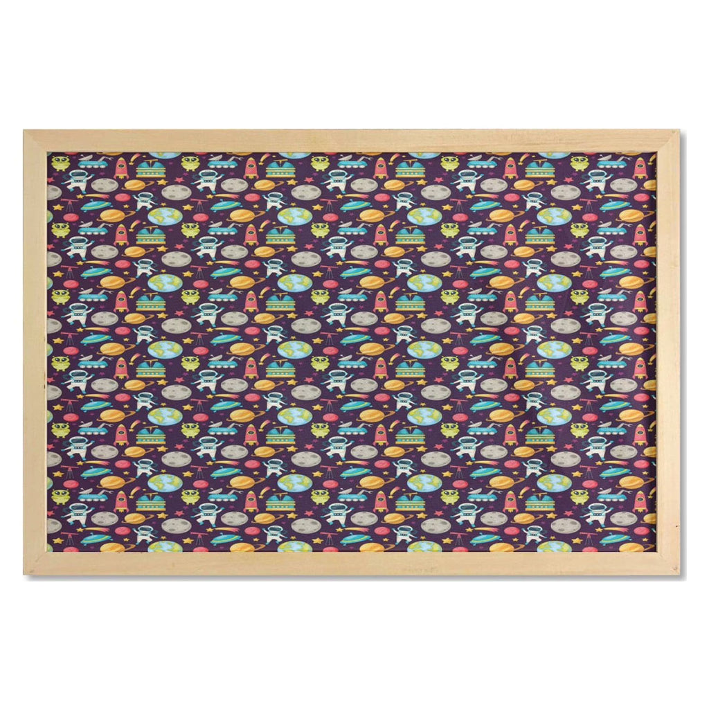 Multicolor Printed Fabric Wall Art with Frame K53845