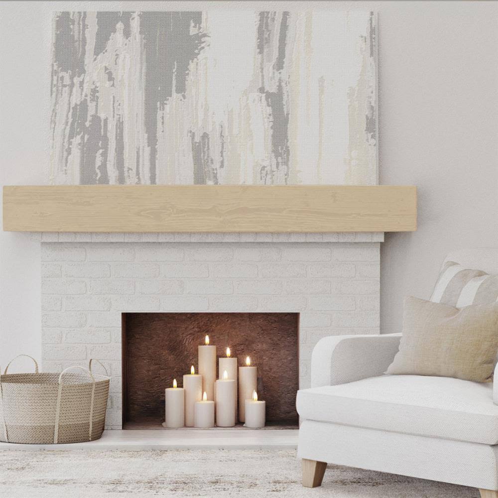 Sandblasted Faux Wood Fireplace Mantel S1372