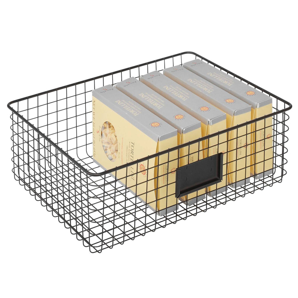 Black 4 Pack Metal Food Storage Basket J376238
