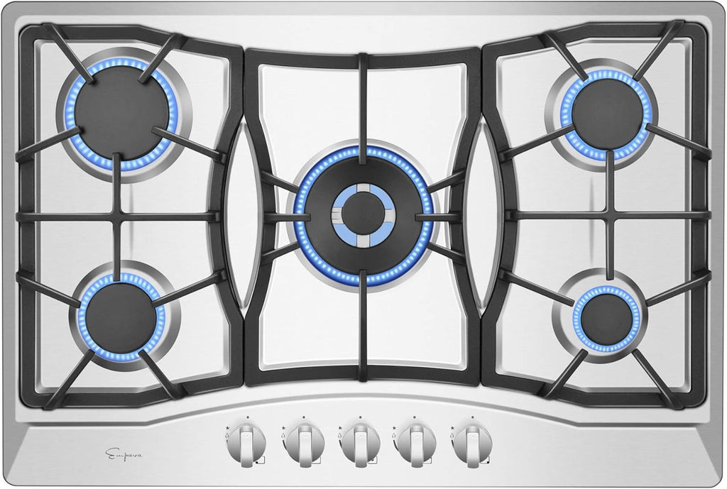 30 in. Stainless Steel Gas Cooktop with 5 Sealed Burners Z56636