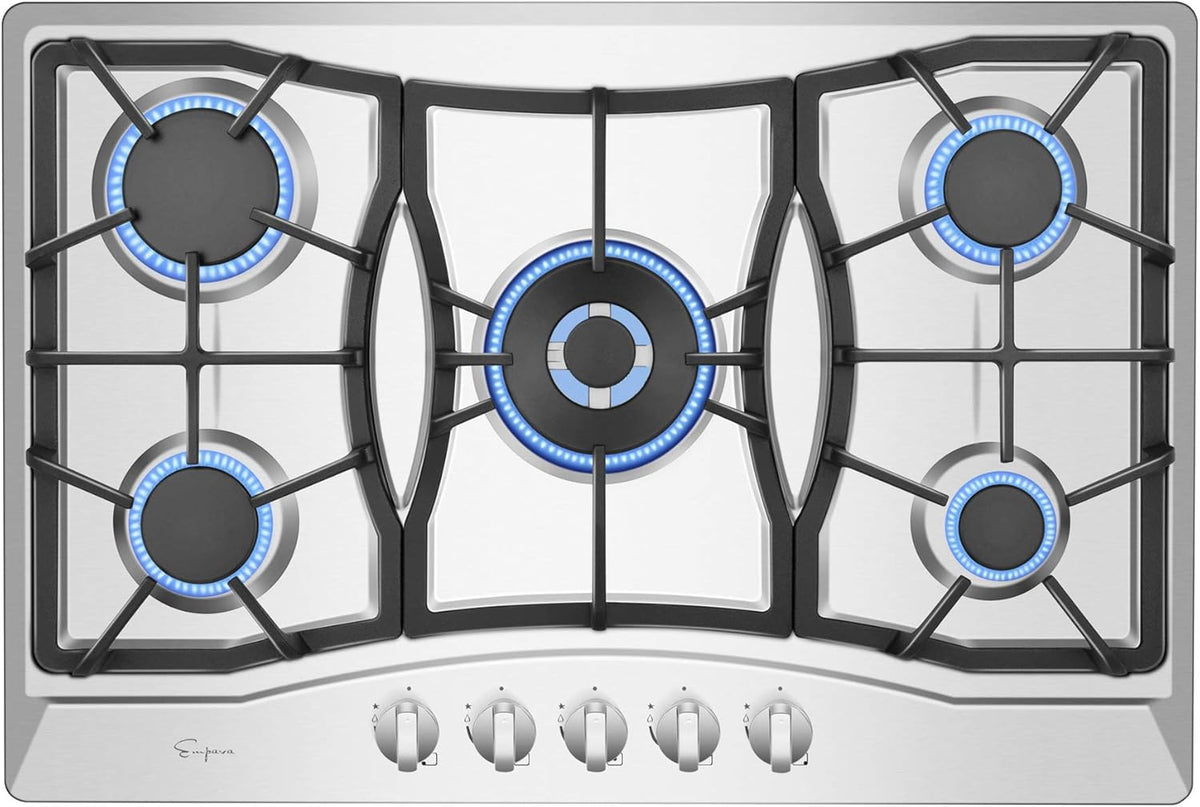 30 in. Stainless Steel Gas Cooktop with 5 Sealed Burners Z56636