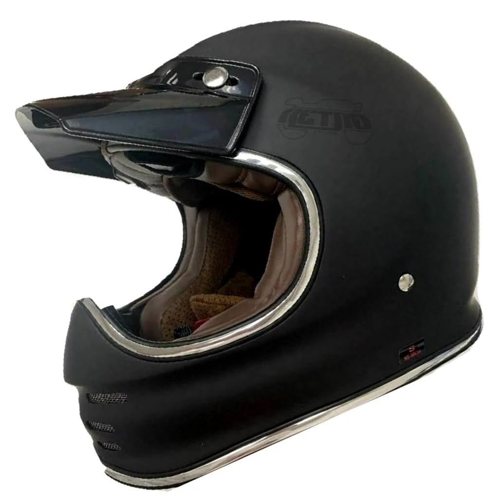 Matte Black Full-Face Motorcycle Helmet Z68111