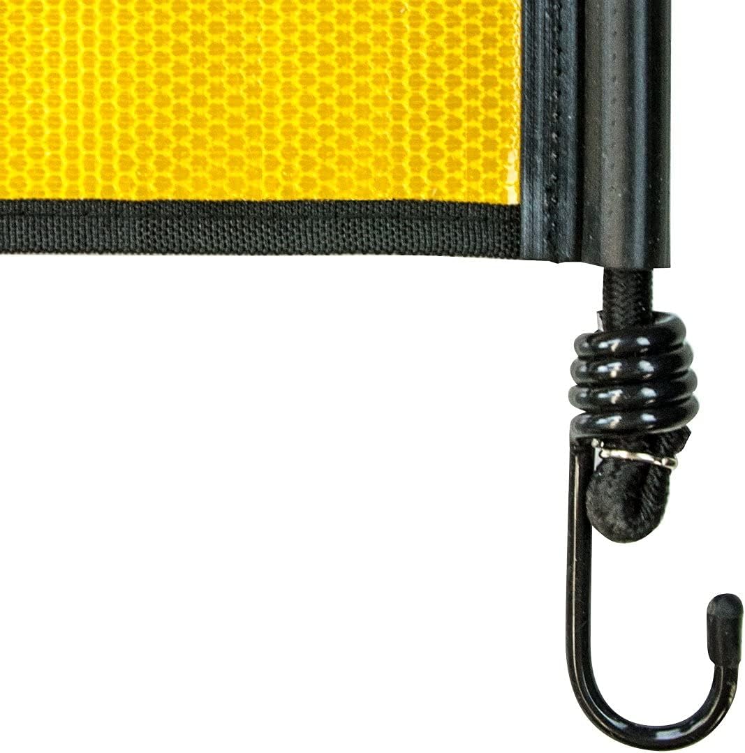2 Reflective Stretch Cord Oversize Load Banners, 4 Red Flags, 4 Orange Flags, 4 Magnets F1840