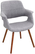 Mid-Century Modern Chair in Light Grey T31760