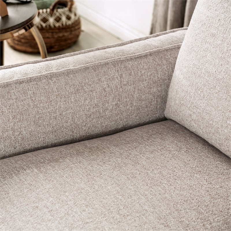Fabric Upholstered 2-Piece Sofa Set in Light Brown H53236