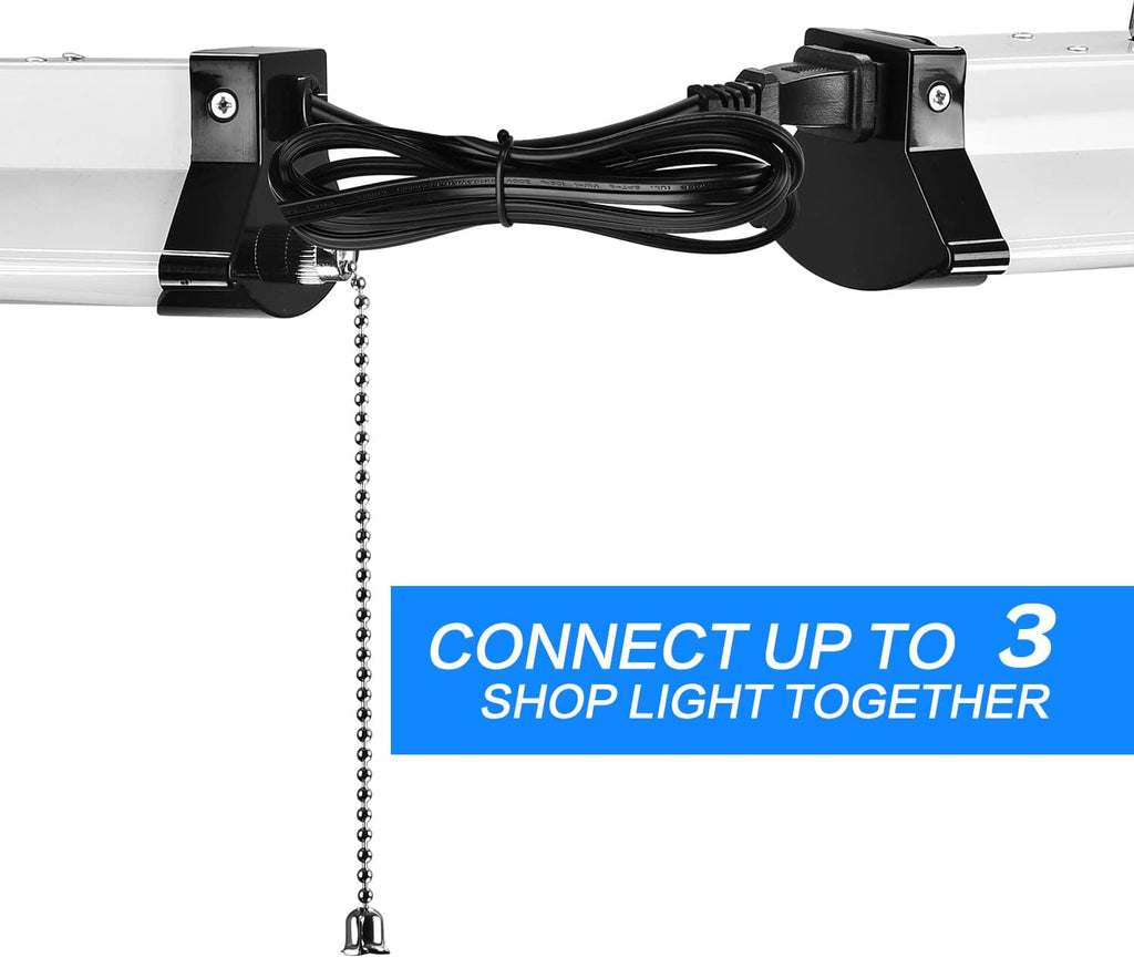 8FT 110W 12000 Lumen 5000K LED Shop Light, 4 Pack Z79535