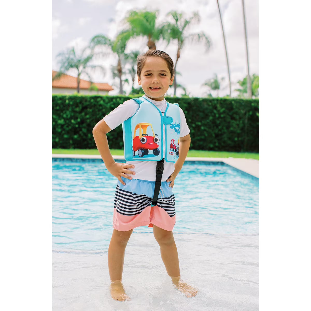 Neoprene Beach Blue Swim Vest I555673