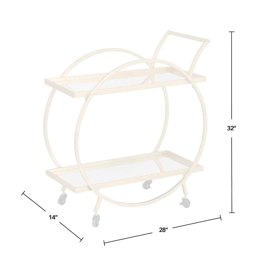 Gold Metal Bar Cart W203