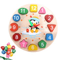 Wooden Shape Sorting Clock Toy F230