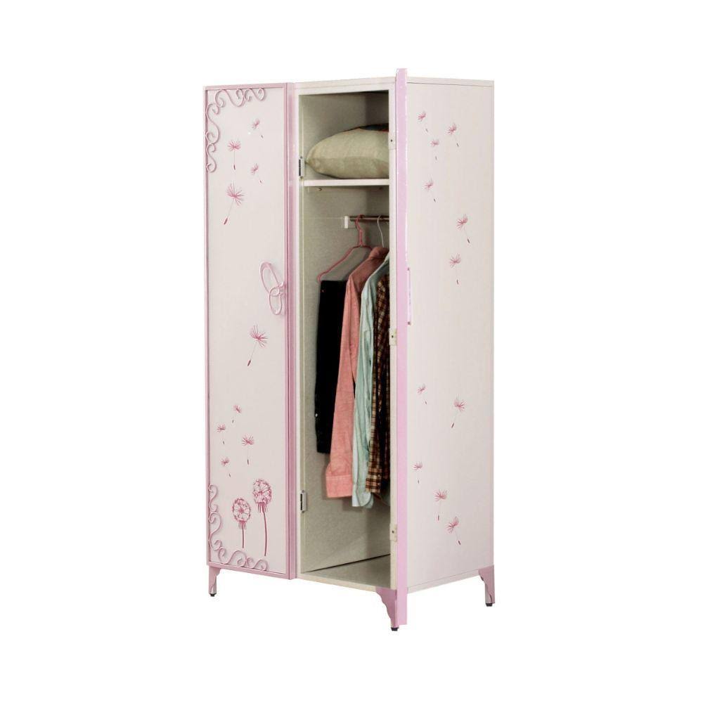 White & Light Purple Armoire P931