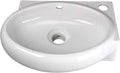 White Wall-Mount Vessel Sink W95015