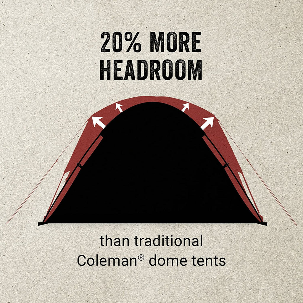 2/4/6 Person Weatherproof Camping Tent with Rainfly and Carry Bag P123401
