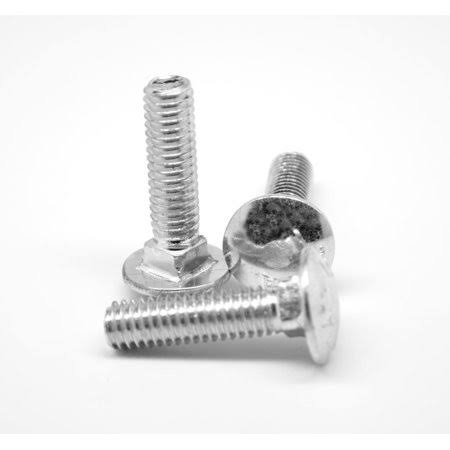 M10 x 1.50 x 80 mm Coarse Thread Carriage Bolt Low Carbon Steel Zinc Plated Pk 25 W22320