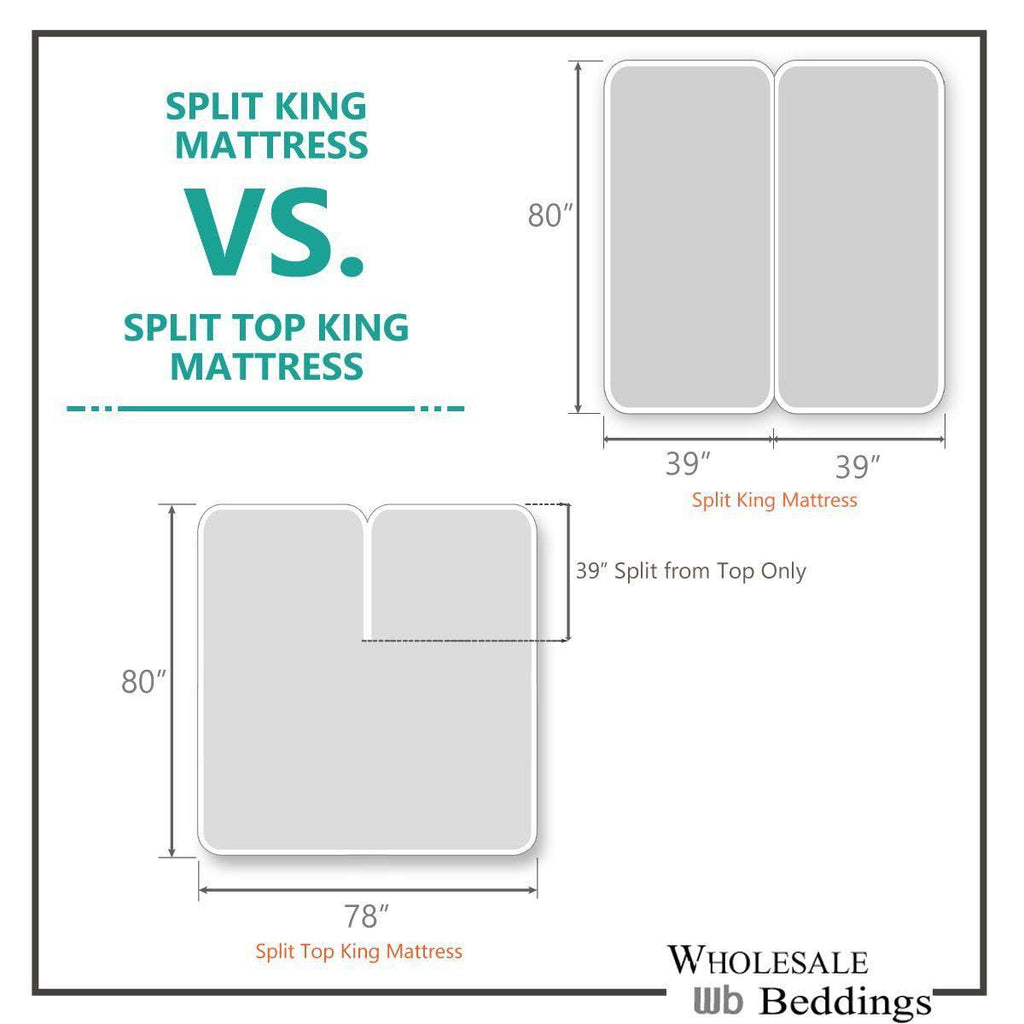 Split King Bamboo Bed Sheets with Deep Pockets W2457