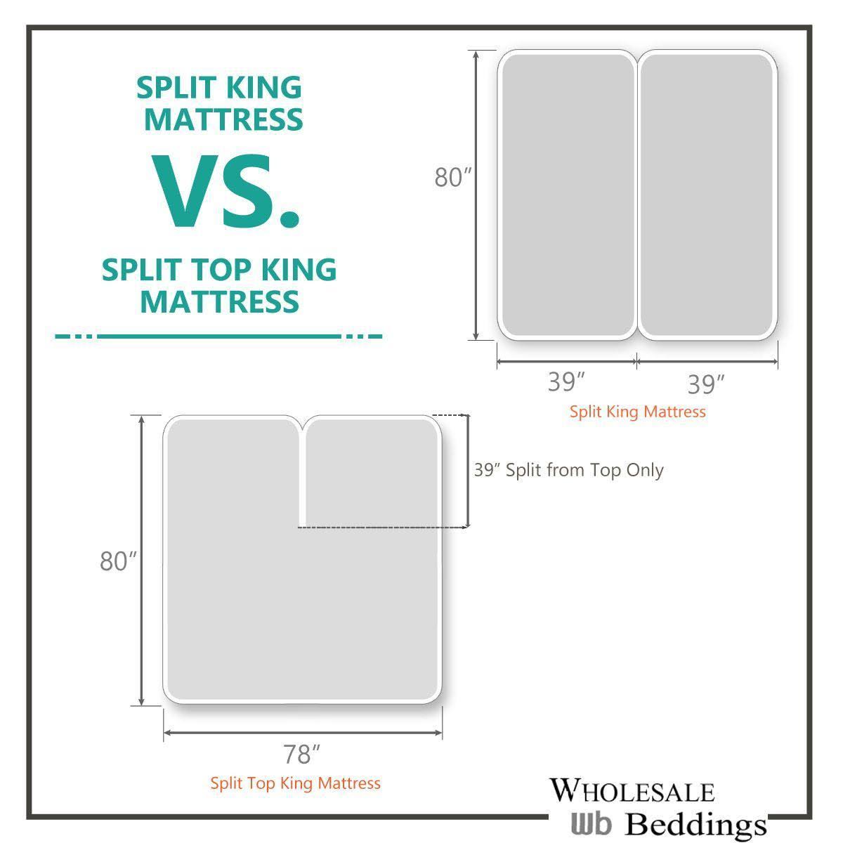 Split King Bamboo Bed Sheets with Deep Pockets W2457