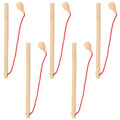 5Pcs Wooden Fishing Poles Q94102