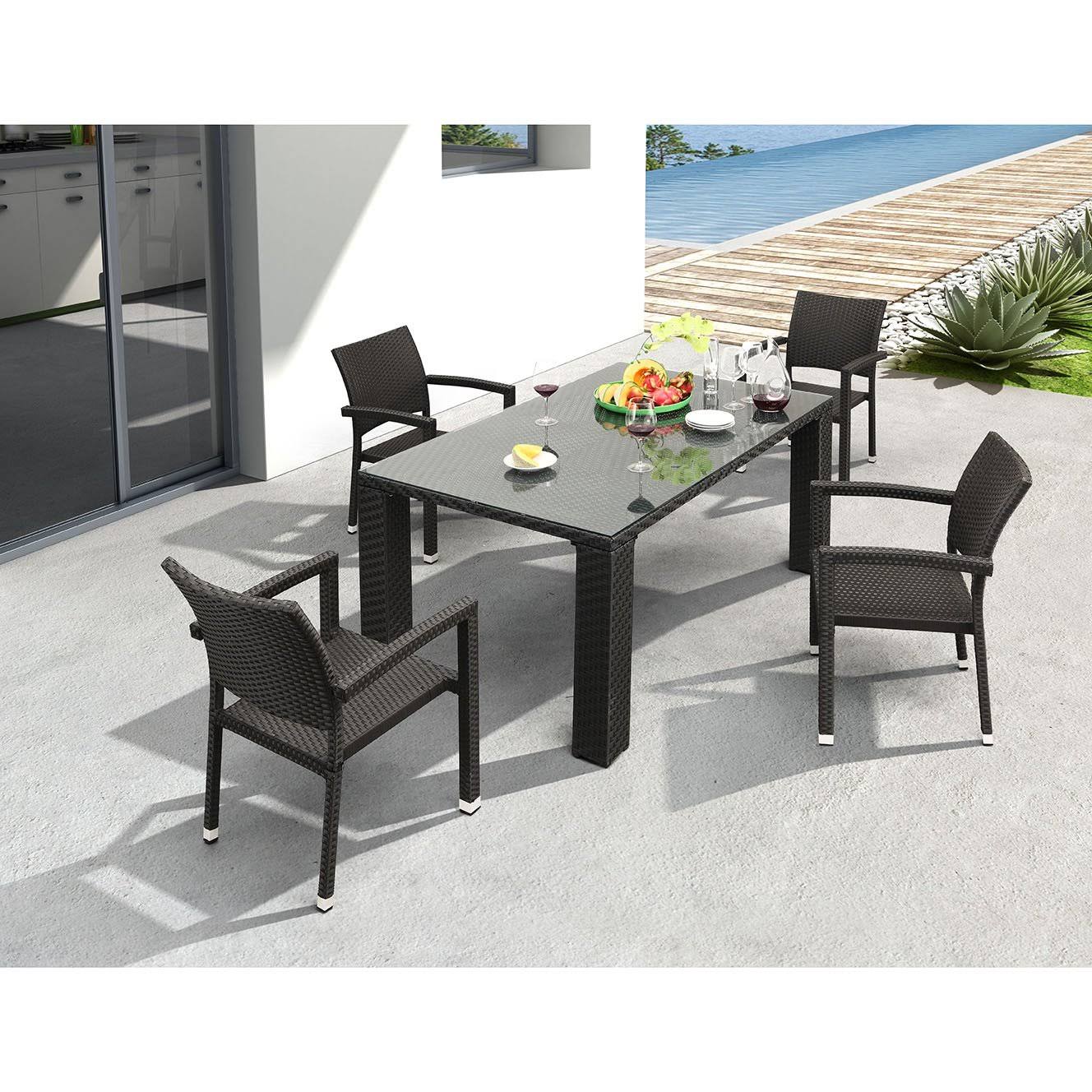 Espresso Dining Chair (Set of 2) A294560