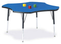 Blue and Black Four Leaf Activity Table V273