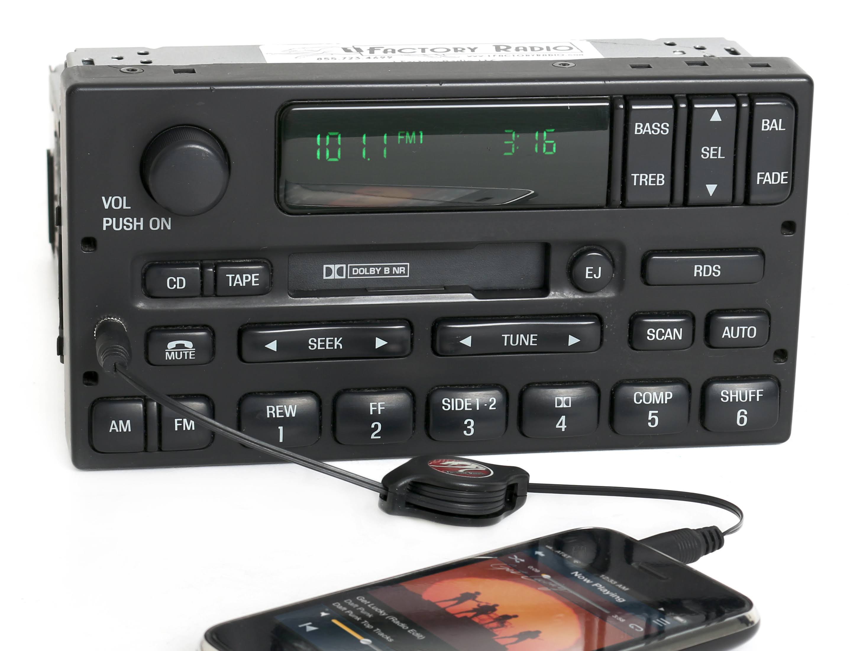 Black Am/Fm Radio Cassette Player O876