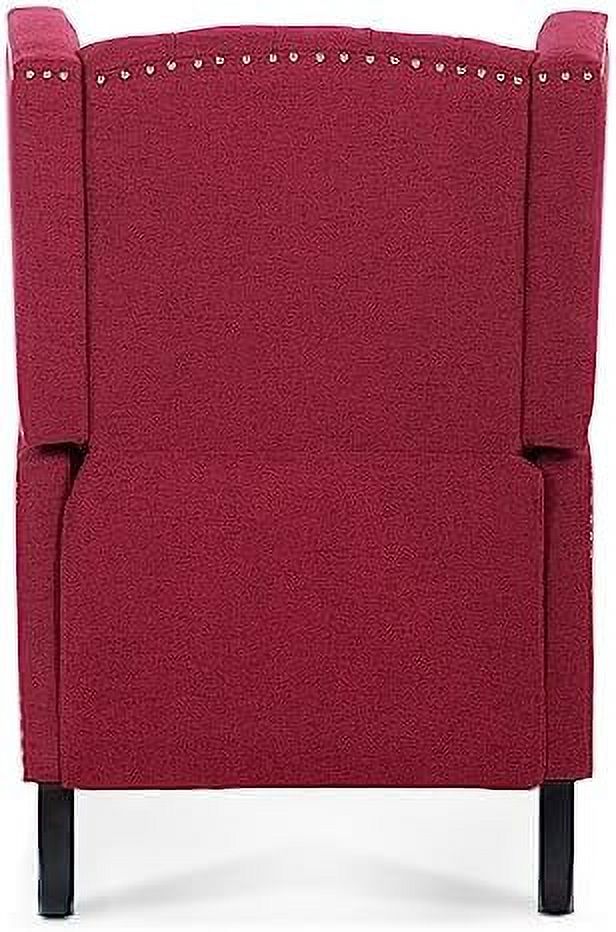 Grey Upholstered Wingback Recliner Chair G949