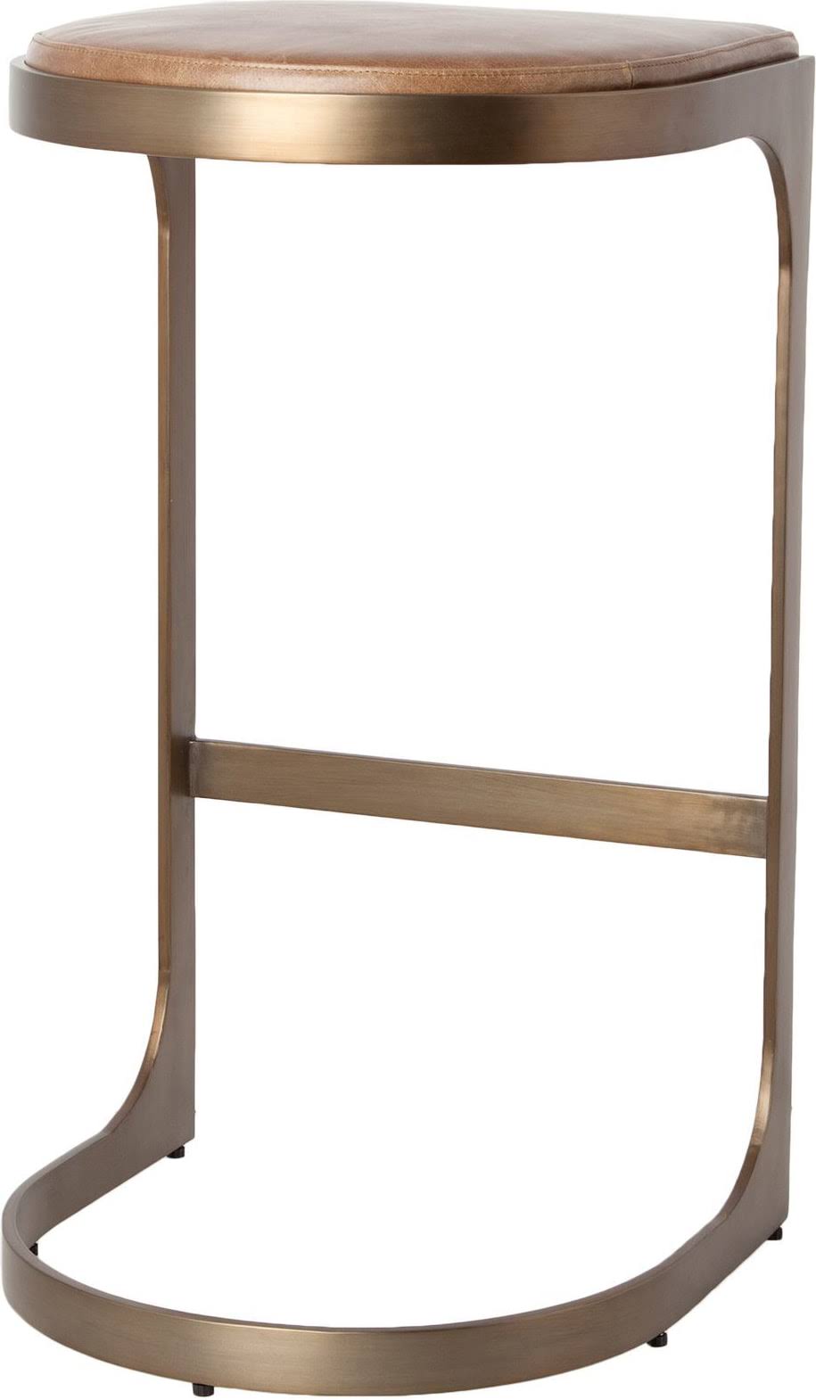 Brown Metal Bar Stool E564384